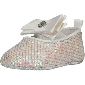 MICHAEL KORS Girls Baby Day Crib Shoe, White, 4 Infant
