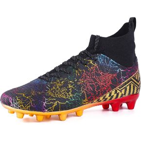 Soccer Cleats Mens Football Cleats Shoes Outdoor Youth High-Top Unisex Non-Slip Lightweight