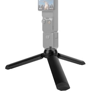 Geekria Metal Mini Tripod for Action Camera, Desktop Tabletop Stand Compact, Portable Travel, Compatible with DJI Osmo Pocket 3, Action 5 Pro Camera (Small/Black)