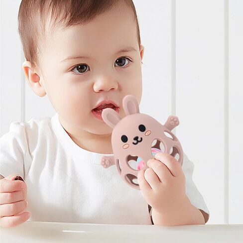 ألعاب الطفل Teether | ألعاب تسنين الطفل | طفل التسنين لعبة حشرجة الطفل | فود الصف السيليكون Teether طفل ألعاب | الطفل Teether 0-6 أشهر | لعبة التسنين 6-12 شهرا | هدية للبنين والبنات in Kuwait