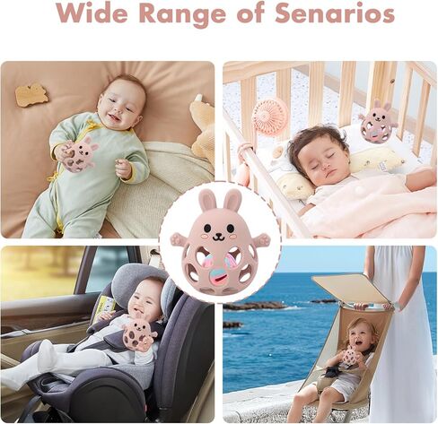 ألعاب الطفل Teether | ألعاب تسنين الطفل | طفل التسنين لعبة حشرجة الطفل | فود الصف السيليكون Teether طفل ألعاب | الطفل Teether 0-6 أشهر | لعبة التسنين 6-12 شهرا | هدية للبنين والبنات in Kuwait