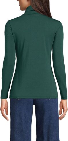 Lands' End Women على شكل LWCM بياقة مدورة وردي ضبابي طويل القامة كبير in Saudi Arabia