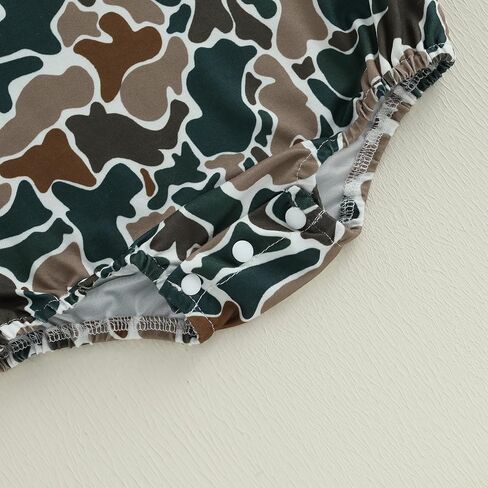 GOOCHEER Newborn Infant Baby Boy Summer Romper Outfit Camouflage Short Sleeve Bodysuit Jumpsuit Clothes in Saudi Arabia