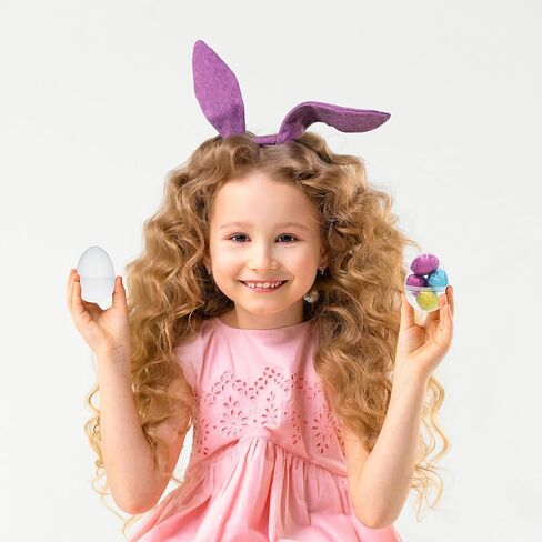 Fillable Transparent Easter Eggs with Hinge Bulk Colorful Bright Plastic Easter Eggs, Perfect for Easter Egg Hunt, Surprise Egg, Easter Hunt, 2.25" Inch Assorted Bright Colors (25-Pack) in Saudi Arabia