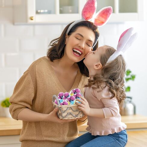 Fillable Transparent Easter Eggs with Hinge Bulk Colorful Bright Plastic Easter Eggs, Perfect for Easter Egg Hunt, Surprise Egg, Easter Hunt, 2.25" Inch Assorted Bright Colors (25-Pack) in Saudi Arabia