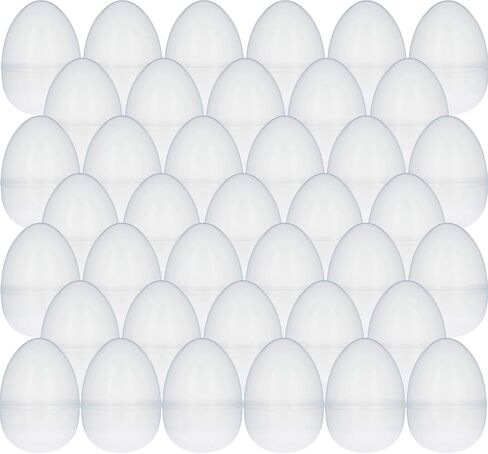 Fillable Transparent Easter Eggs with Hinge Bulk Colorful Bright Plastic Easter Eggs, Perfect for Easter Egg Hunt, Surprise Egg, Easter Hunt, 2.25" Inch Assorted Bright Colors (25-Pack) in Saudi Arabia
