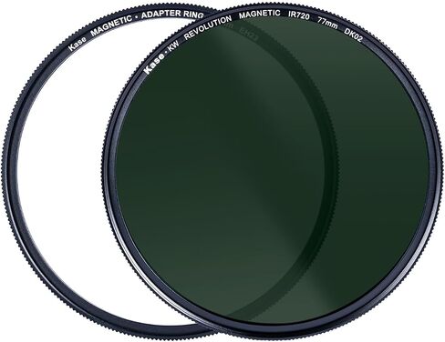 Kase Revolution Infrared IR720 Magnetic Shockproof Tempered Optical Glass Filter Incl Adapter 720hb 720nm No Camera Conversion Required (77mm) in Saudi Arabia