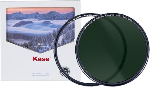 Kase Revolution Infrared IR720 Magnetic Shockproof Tempered Optical Glass Filter Incl Adapter 720hb 720nm No Camera Conversion Required (77mm) in Saudi Arabia