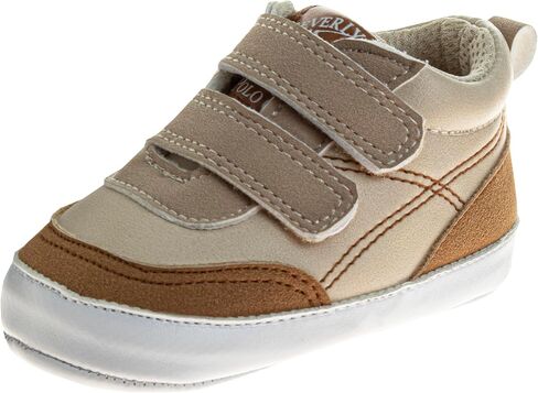 Josmo Baby Infant Sneaker Shoes Slipon Strap Closure - Lightweight Baby Shoe for Boys Newborn (Sizes: 2-4 Infants) in Saudi Arabia