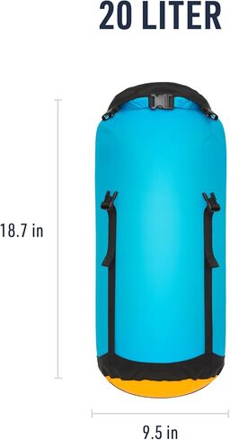 Sea to Summit eVac Ultra-Lightweight Compression Dry Bag, Waterproof Dry Storage, 3 Liter, Atoll Blue in Kuwait