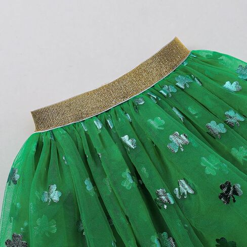St Patricks Day Toddlers Baby Girl Outfit Lucky Short Sleeves Tutu Skirt Clothes Set in Saudi Arabia