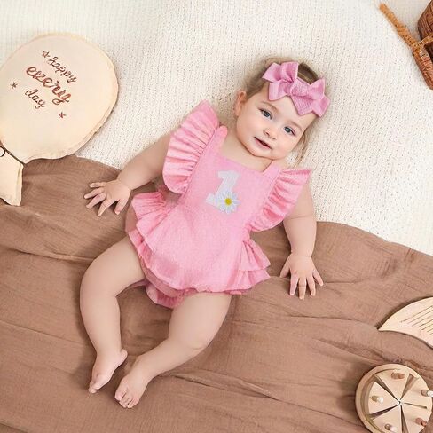 GOOCHEER BABY Girl First First Birthday الزي 1 in Kuwait