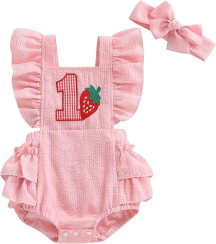 GOOCHEER BABY Girl First First Birthday الزي 1 in Kuwait