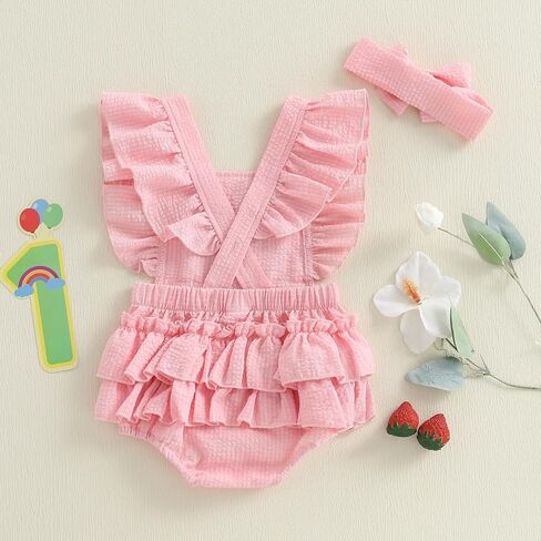 GOOCHEER BABY Girl First First Birthday الزي 1 in Kuwait