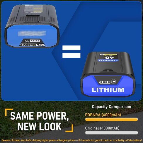 40V Max Replacement for Kobalt 40v Battery 4.0ah KB2540C-06 Lithium Ion Battery KB-540-06 KB440-06‎ KB240-06 KB2540C-06 KB640-03 Cordless Power Tool in Saudi Arabia