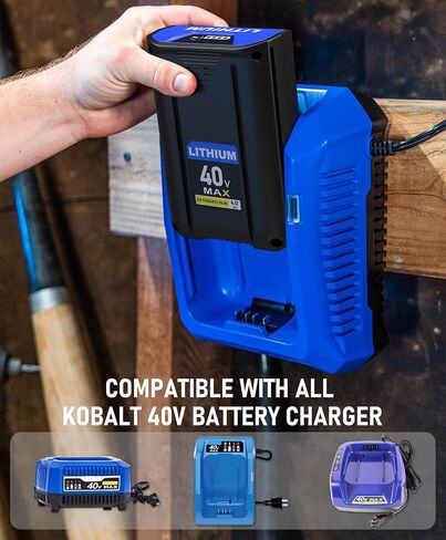 40V Max Replacement for Kobalt 40v Battery 4.0ah KB2540C-06 Lithium Ion Battery KB-540-06 KB440-06‎ KB240-06 KB2540C-06 KB640-03 Cordless Power Tool in Saudi Arabia