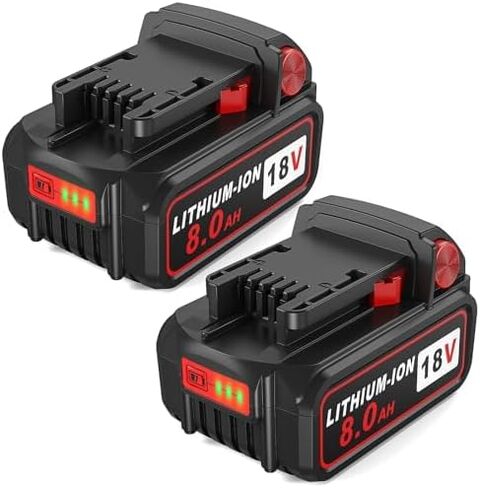 18V 8.0 Ah High Demand Replacement Battery Compatible with Milwaukee m18 Lithium Batteries 48-11-1880 48-11-1850,2 Pack in Saudi Arabia