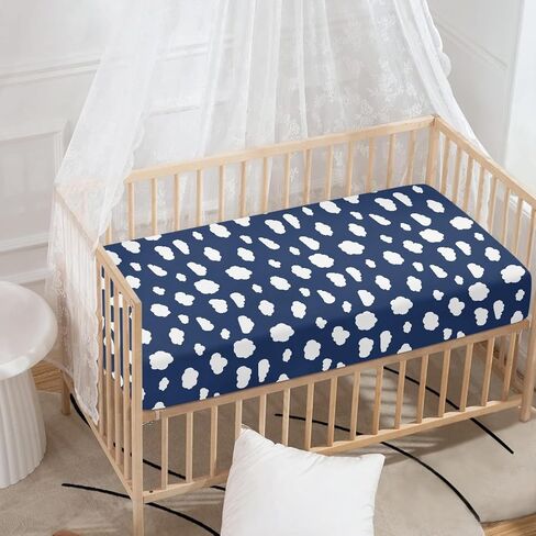 Brown Leopard Baby Crib Sheets for Boys Girls Animal Print Fitted Crib Sheet for Standard Crib and Toddler Mattress Animal Skin Baby Mattress Sheets Toddler Bed Sheet 52x28x8 in in Saudi Arabia