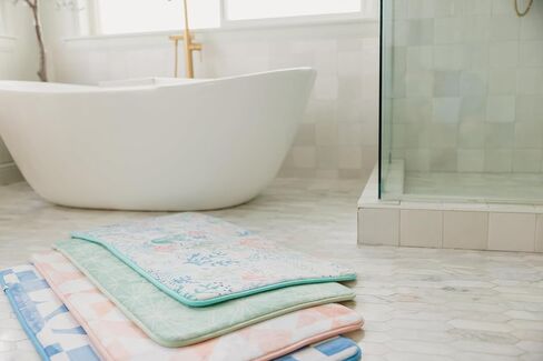 Copper Pearl Memory Foam Bath Mat - Cute Bath Mat and Bath Kneeling Pad for Bathing Baby - Plush Top Layer - 40"x20" - Comfortable Kneeling Pad for Bathing Baby - Cora in Kuwait