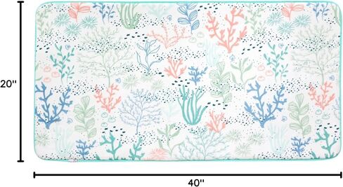 Copper Pearl Memory Foam Bath Mat - Cute Bath Mat and Bath Kneeling Pad for Bathing Baby - Plush Top Layer - 40"x20" - Comfortable Kneeling Pad for Bathing Baby - Cora in Kuwait