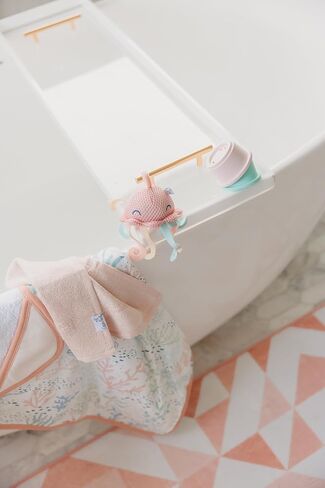 Copper Pearl Memory Foam Bath Mat - Cute Bath Mat and Bath Kneeling Pad for Bathing Baby - Plush Top Layer - 40"x20" - Comfortable Kneeling Pad for Bathing Baby - Cora in Kuwait