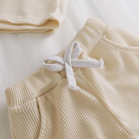Toddler Baby Boy Summer Outfit Mama's Boy Baby Clothes Waffle Knit Short Sleeve T Shirt Top+Shorts Infant 2 Piece Set in Saudi Arabia