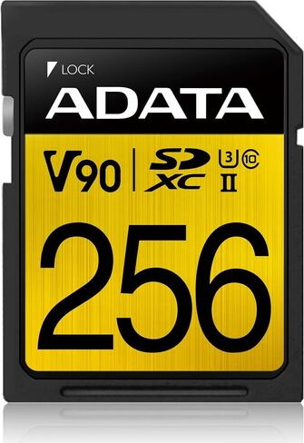بطاقة SD من ADATA Premier ONE بسعة 128 جيجابايت SDXC UHS-II U3 ​​Class10 V90 3D NAND 4K 8K Ultra HD بسرعة 290 ميجابايت/ثانية (ASDX128GUII3CL10-C) in Kuwait