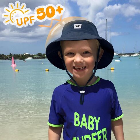 Kids Sun Hat Smile Face Ducket Hat for Toddler Girls Boy in Kuwait