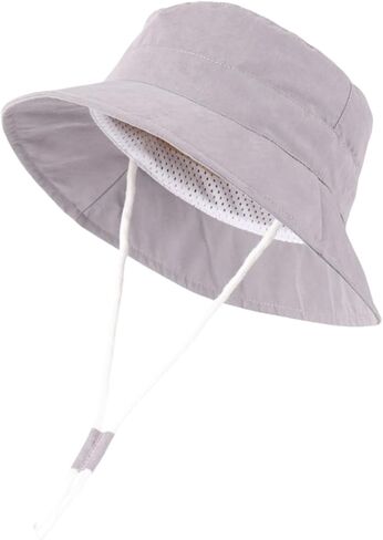 LLmoway Baby Sun Hat Toddler Bucket Hats for Boys Girls Summer Beach UV Protection Lightweight Kids Summer Hat with Strap in Kuwait