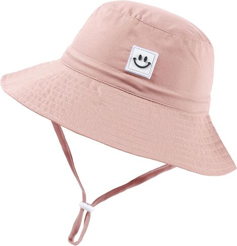 Kids Sun Hat Smile Face Ducket Hat for Toddler Girls Boy in Kuwait