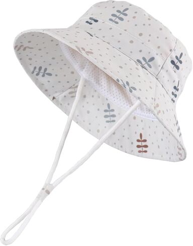 LLmoway Baby Sun Hat Toddler Bucket Hats for Boys Girls Summer Beach UV Protection Lightweight Kids Summer Hat with Strap in Kuwait