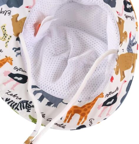 LLmoway Baby Sun Hat Toddler Bucket Hats for Boys Girls Summer Beach UV Protection Lightweight Kids Summer Hat with Strap in Kuwait