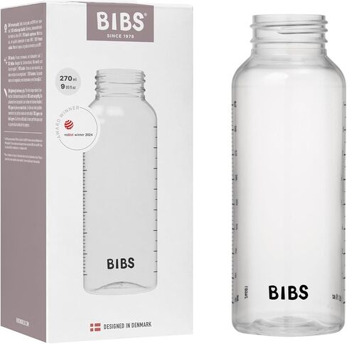 Bibs Baby Bottle 9 oz / 270 ml - BPA-Free, Dishwasher Safe - Compatible Bottle Sets (Sold Separately) in Saudi Arabia