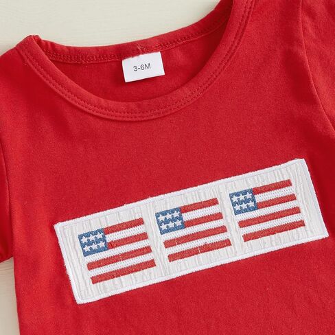 MAYUMMPY Baby Girl Boy Fourth of July Clothes Toddler Kids 4th of July Outfits Baby American Flag Memorial Day Outfit in Kuwait
