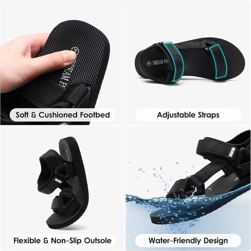 DREAM PAIRS Walking Sandals Women, Quick-Drying Light Weight Sport Hiking Sandals with Soft EVA Midsole for Beach Athletic Outdoor Summer Water Shoes in Saudi Arabia