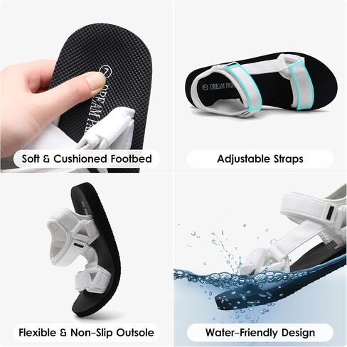 DREAM PAIRS Walking Sandals Women, Quick-Drying Light Weight Sport Hiking Sandals with Soft EVA Midsole for Beach Athletic Outdoor Summer Water Shoes in Saudi Arabia