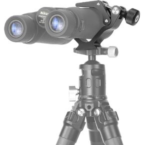 Universal Binocular Tripod Adapter Super Clamp with Arca Swiss Adapter, Compatible with All Tripods, 1/4 and 3/8，2505