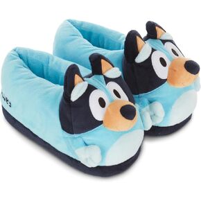 Bluey Ladies Bingo Slippers - Ladies Classic Bingo Big Face Plush Slippers, Bandit, Chilli & Bingo 3D Plush Slippers