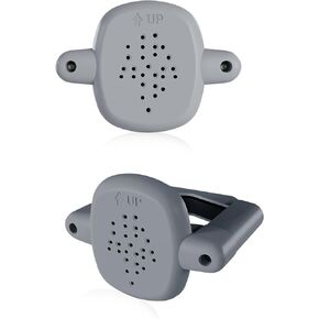 2 Pcs Baby Gate Stair Railing Banister Adapter, 100mm Square/Round No-Drilling Mounting Fittings for Retractable Baby Gates, Mesh Gates, Iron Gates, Stair Banister Protector (Gray)