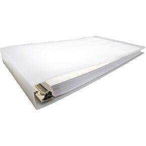 11x17 Binder Poly لوحة تتميز بحلقة زاوية 1.5 بوصة سوداء