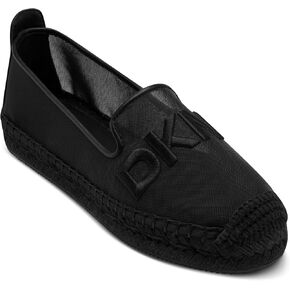 DKNY Women's Mallandra Logo-Espadrille Everyday Cushioned Insole Footwear Mule