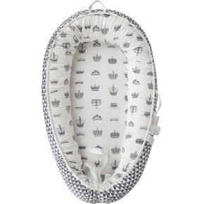 Baby Lounger for Newborn 0-24 Months, Pure Cotton Breathable Baby Nest Cover, Newborn Essentials for Boys&Girls, Portable Infant Bed for Home and Travel