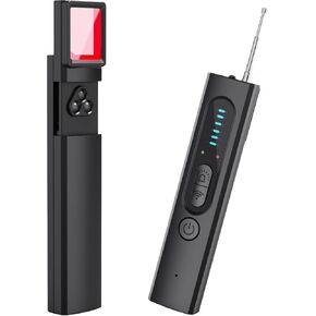 30 Feet Hidden Camera Detector for Travel, 2024 Upgraded Spy Camera Detector, Hidden Device Finder, Wireless Signal Scanner for Office, 5 Levels Sensitivity 4 Modes, 25H Working Time