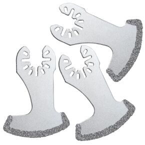 Diamond Oscillating Tool Blade, 3 PCS Oscillating Multi Tool Blade Sets, Diamond Oscillating Blade, Diamond Grout Removal Blade, Grout Swing Blade for Removing Grout, Cleaning Mortar