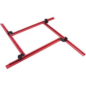 Juice Groove Router Jig for Cutting Board, Adjustable Juice Groove Jigs w/Corner Radius Guides, Versatile Variable Router Jig 23.6 by 23.6 Inches, Router Guide for Perfect Grooves