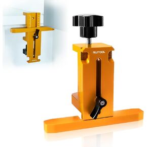 RUITOOL Cabinet Door Installation Positioner, Upgraded Mounting Jig with 130mm Widened Bracket & 0-58mm Clamping, Easily Adjustable Aluminium Alloy Cabinet Door Positioning Tool for Frameless Cabinets
