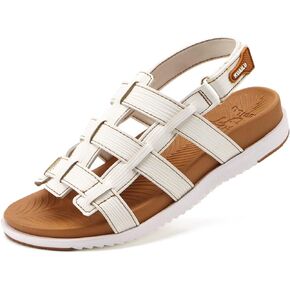 KuaiLu Womens Fashion Orthopedic Walking Sandals for Women 2025 Arch Support Sandles Comfort Plantar Fasciitis Recovery Cushion Summer Travel Outdoor Hiking Open Toe Water Shoes Woman Size US5-11
