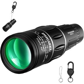 High Definition Monocular Telescope, BAK4 Prism FMC Monocular with Clear Low Light Vision for Wildlife Hunting Camping Travelling，with Gift Packaging