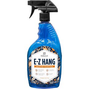 Roman’s E-Z Hang Peel & Stick Wallpaper Helper + Pre-Pasted Activator, Clear, Non-Staining, 32 Fluid Ounces