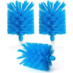 2-in-1 Bottle Brush Refills, Replacement Brush Heads, Blue, 3 Pack